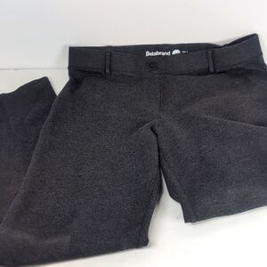 BETABRAND Elastic Waist Pants Charcoal Gray